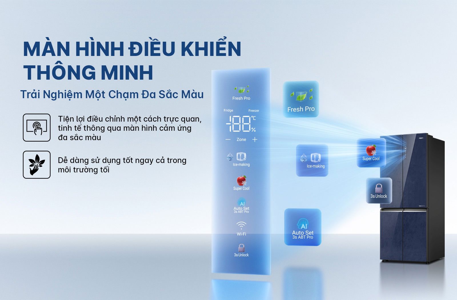 Tủ lạnh Aqua Inverter 529 lít AQR-M600XA(GC)